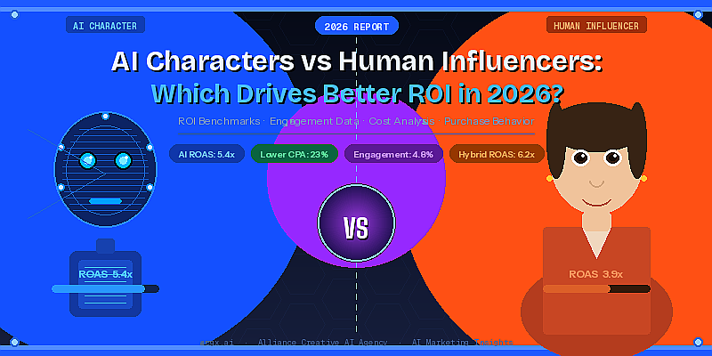 AI Characters vs Human Influencers -Which Drives Better ROI in 2026
